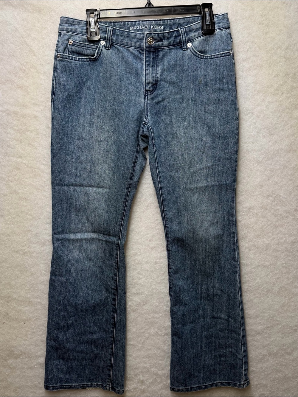 MICHAEL KORS Women's Size 6 Bootcut Jeans Medium Wash Blue Stretch Mid Rise